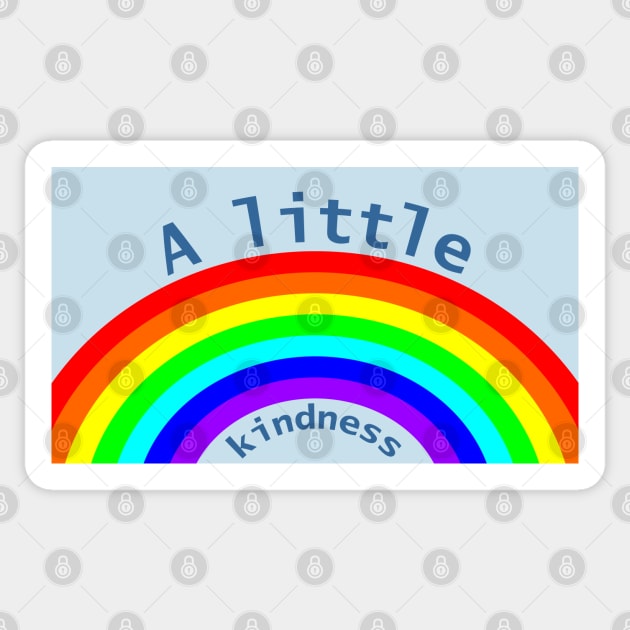 A Little Kindness Rainbow Goes a Long Way Sticker by ellenhenryart